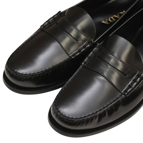 PRADA（プラダ） レザーローファー ブーツ シューズ DNC734 ブラック