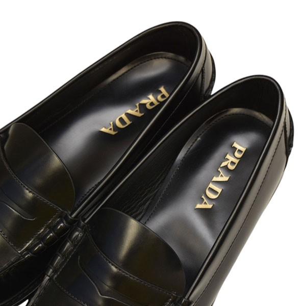 PRADA（プラダ） レザーローファー ブーツ シューズ DNC734 ブラック