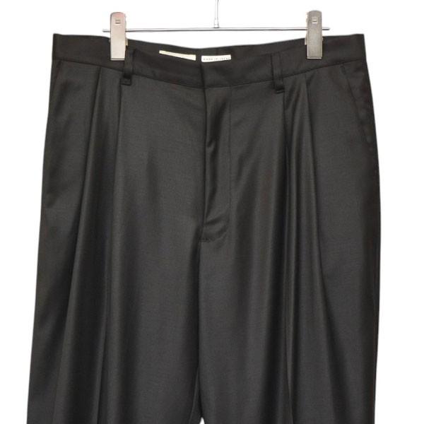 パンツ FUJI TOKYO 25aw silk wide slacks Fuji フジ FUJI SILK WOOL TWO TUCK SLACKS 2タックシルクウール