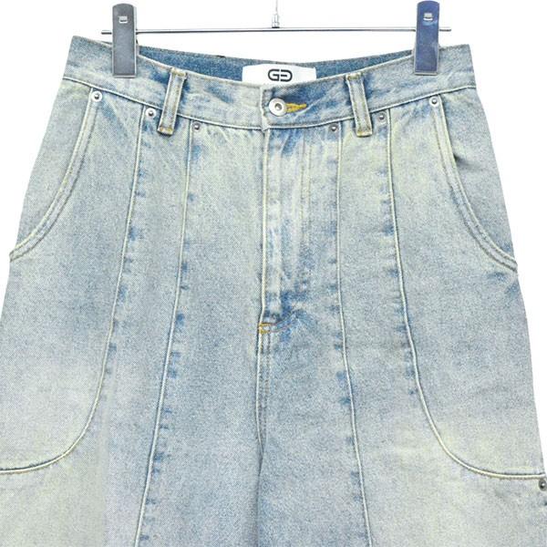 ゴートエッセンス GOAT ESSENCE TUCK WIDE DENIM PANTS タックワイド