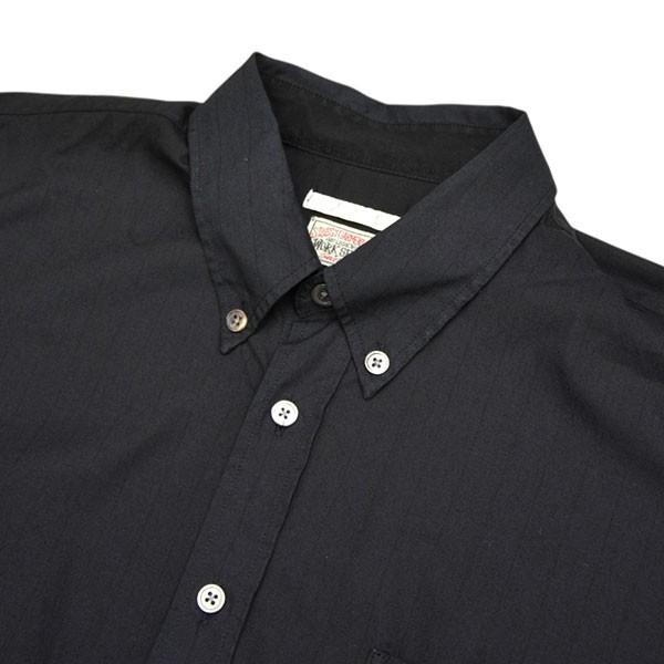 Stussy ストライプ 長袖シャツ L ブラック STUSSY（ステューシー） ステューシー×アワーレガシー stussy×OUR