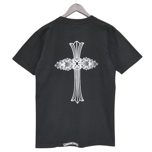 CHROME HEARTS クロスプリント Tシャツ ブラック S　クロムハーツ CHROME HEARTS（クロムハーツ） CHROME HEARTS OLD BACK CROSS T-SHIRT