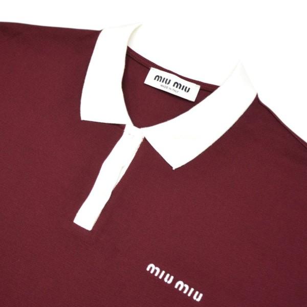 miu miu（ミュウミュウ） ロングスリーブカノコポロシャツ MJL056