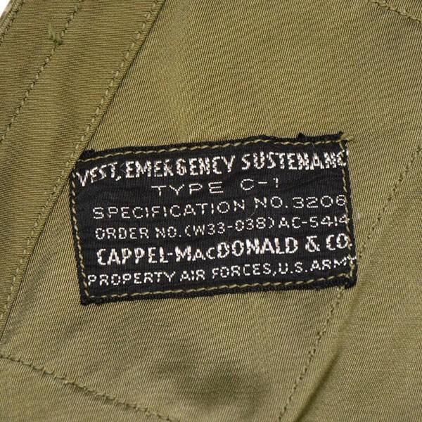 ユーエスエアフォース US AIR FORCE 1940年代 Vintage TYPE C-1 VEST