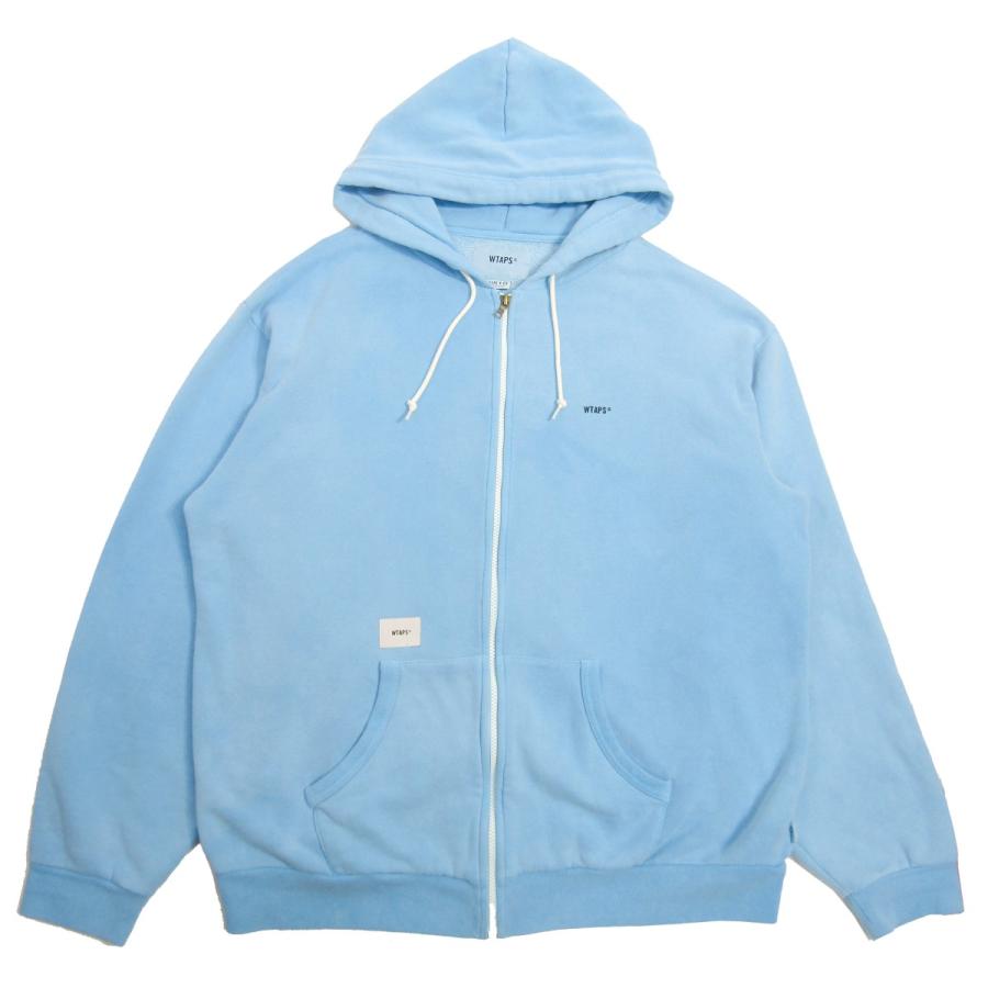 ふるさと割 Cotton Hooded Up Zip Flat 21ss 9月6日値下 Wtaps Mens Pk ダブルタップス ジップアップフーディー 神戸元町 サイズ L ブルー トップス Dagl Tg