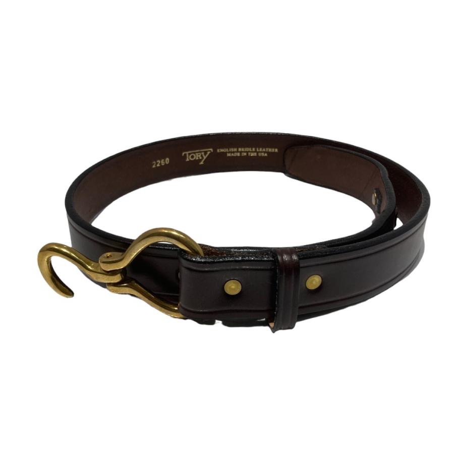 TORY LEATHER Hoof Pick Belt フックピックバックルベルト ブラウン 