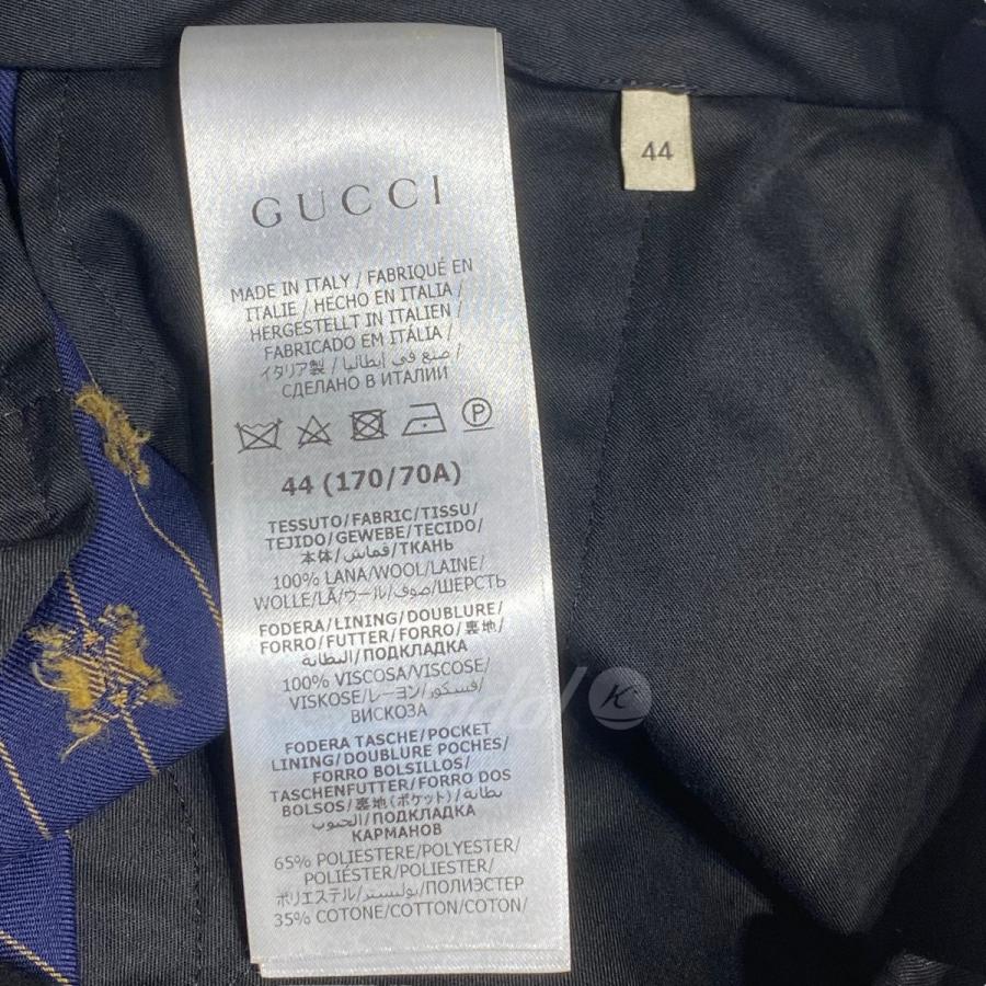値下げ】GUCCI ホースビットストライプウールフォーマルスーツ 