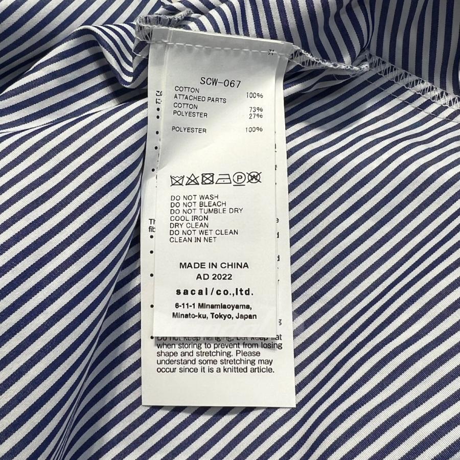 sacai Pre Cooton Knit Dress／SCW-067 ブルー サイズ：1 (神戸元町店)｜kindal｜08