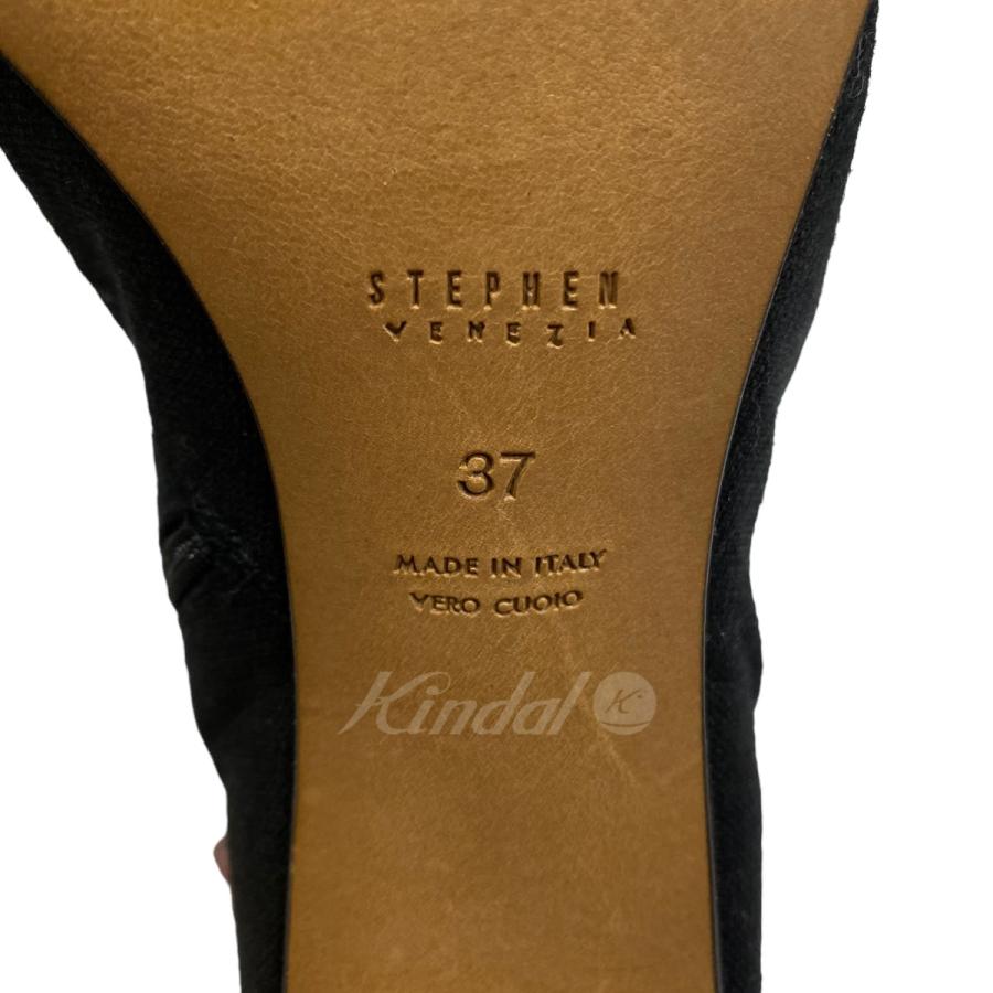 値下げ】STEPHEN VENEZIA ブーツ ブラック サイズ：37 (神戸三宮  