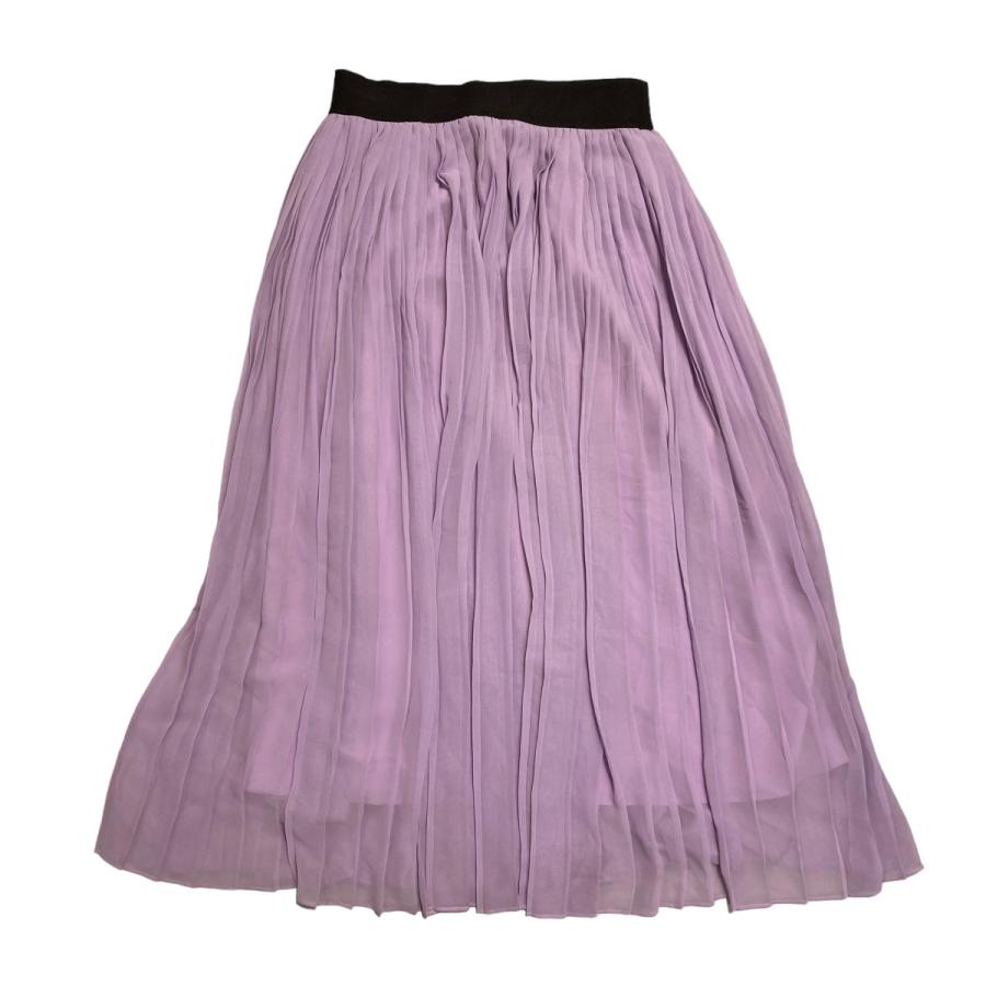 値下げ】ADORE 楊柳プリーツシフォンスカート／531-9120311 パープル  