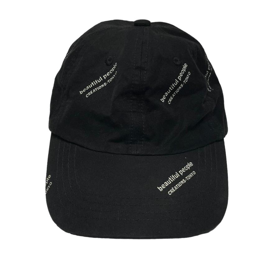beautiful people キャップ　新品タグ付き beautiful people ブラックキャップ