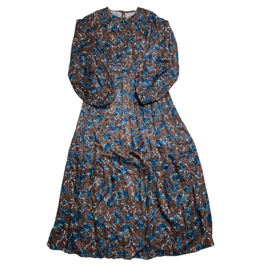 値下げ】FUMIE=TANAKA 花柄 ワンピース FT22A-RB02 ブラウン サイズ  