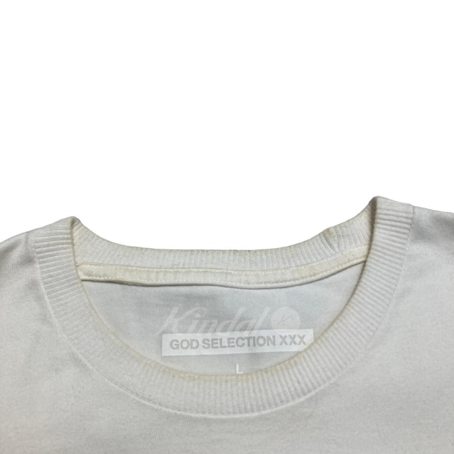 ゴッドセレクション GOD SELECTION XXX プリント半袖カットソー　Tシャツ ホワイト サイズ：L｜kindal｜05