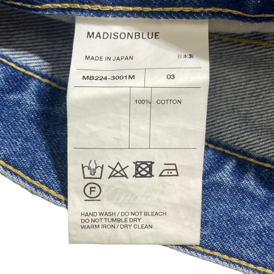 マディソンブルー MADISON BLUE CRASHED SAROUEL PANTS デニムパンツ／MB224 3001M インディゴ サイズ：03｜kindal｜07