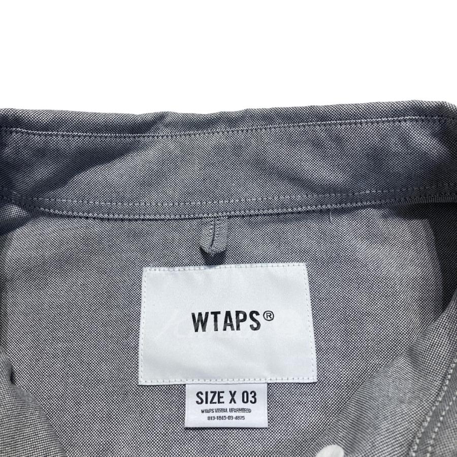 ダブルタップス WTAPS 23SS CTPL． OXFORD． COOLMAX 長袖シャツ／231gwdt-shm01 グレー サイズ：03｜kindal｜05