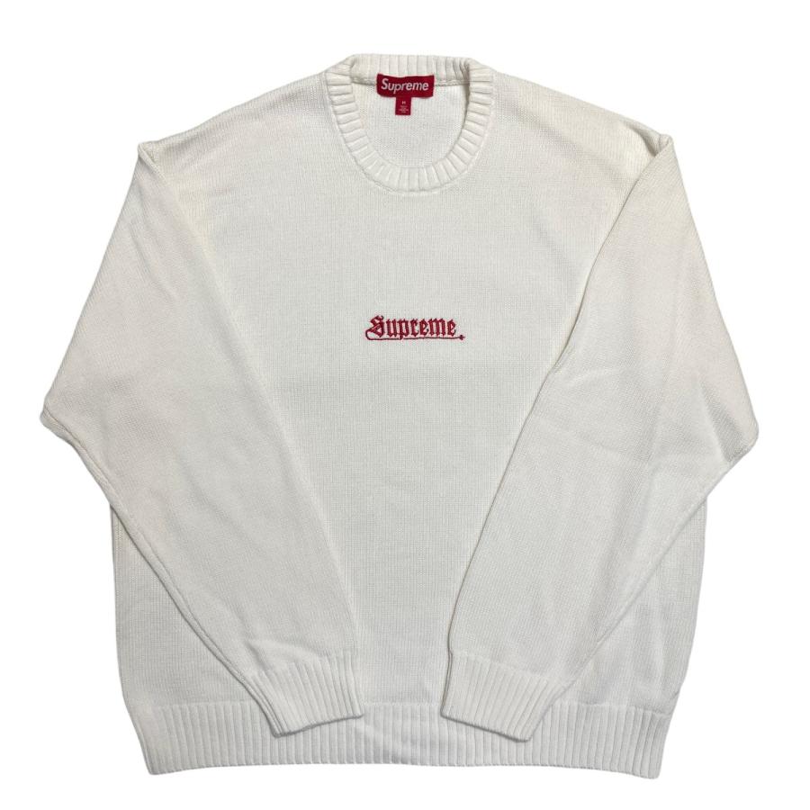 Supreme シュプリーム 24SS Week17 Old English Sweater ロゴ刺繍 