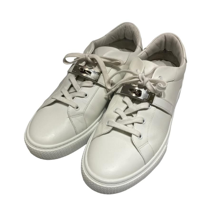 HERMES エルメス DAY SNEAKERS スニーカー ホワイト サイズ：43 