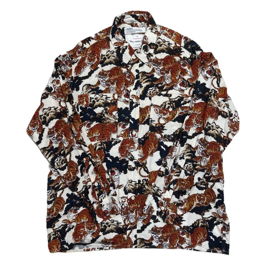 DAIRIKU ダイリク Tiger L-S Shirt with Money Clip 長袖シャツ 22ss s 