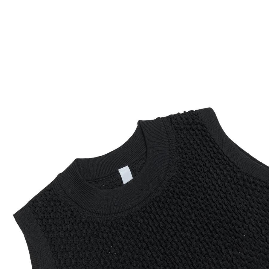 CFCL シーエフシーエル LATTICE ブラックニットベスト