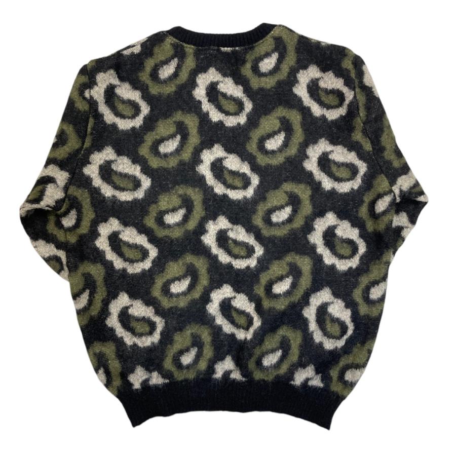 Dress hippy / DH-PAISLEY MOHAIR KNIT/タグ付き/ニット・セーター(厚手)/L/ブラウン/総柄 値下げ】DRESS HIPPY DH-PAISLEY MOHAIR KNIT モヘアクルーネック