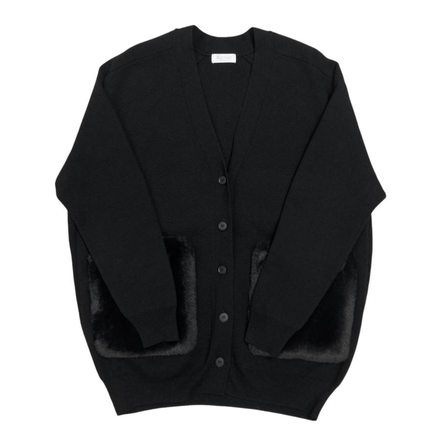 Ballsey ボールジィポケットファーカーディガン