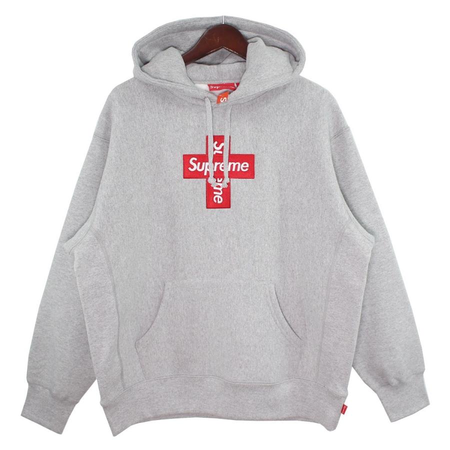 Supreme aw Cross Box Logo Hooded Sweatshirt ボックスロゴパーカー グレー サイズ S 吉祥寺店 2 ブランド古着カインドオル 通販 Yahoo ショッピング