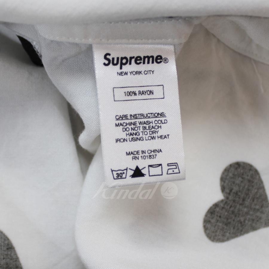 Supreme 【値下げ】SUPREME 17ss Hearts Rayon Shirt ハートレーヨン 