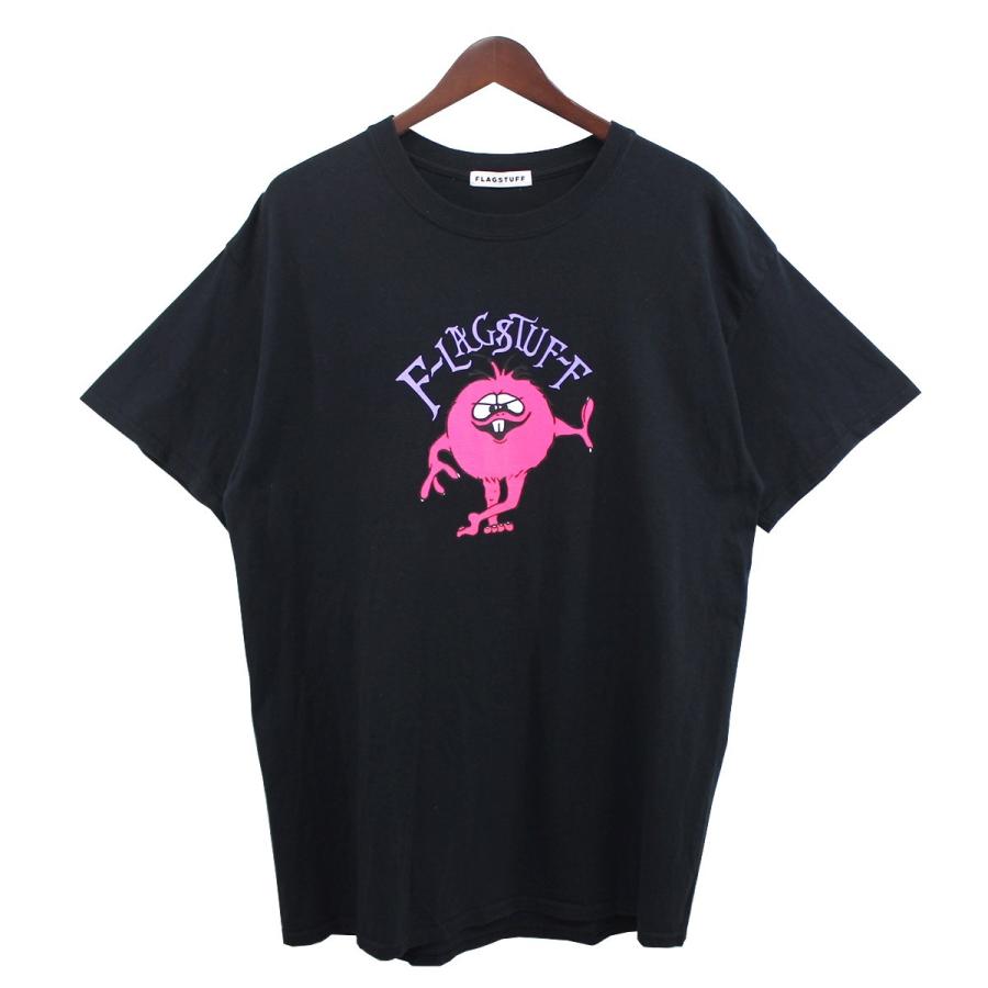 【値下げ】FLAGSTUFF MONSTER TEE モンスターTシャツ カマチョプリント ブラック サイズ：L相当 (吉祥寺店