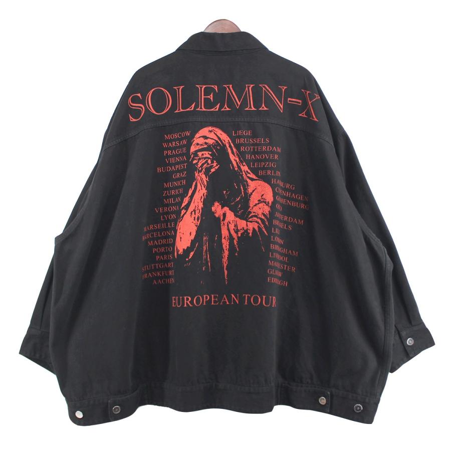 【値下げ】RAF SIMONS 22SS Oversized Solemn-X denim jacket オーバーデニムジャケット ウォッシュブラック  サイズ：S (吉祥寺店) : 8056000122756 : カインドオルYahoo!店 - 通販 - Yahoo!ショッピング