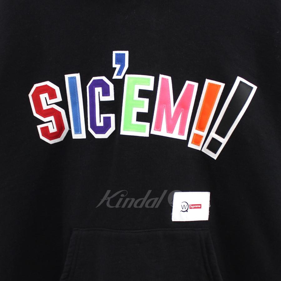 【値下げ】Supreme WTAPS 21AW Sic’em Hooded Sweatshirt ロゴ フーデッドスウェットシャツパーカー ブラック サイズ：L (吉祥寺店)｜kindal｜04