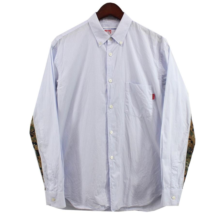 値下げ】Supreme × COMME des GARCONS SHIRT 13SS L／S Gusset Shirt 