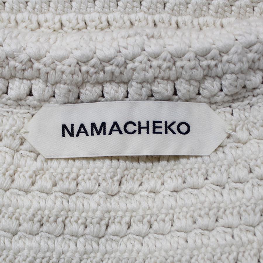 値下げ】NAMACHEKO 23SS Baran Polo Fringe-trim Sweater Vest シルク