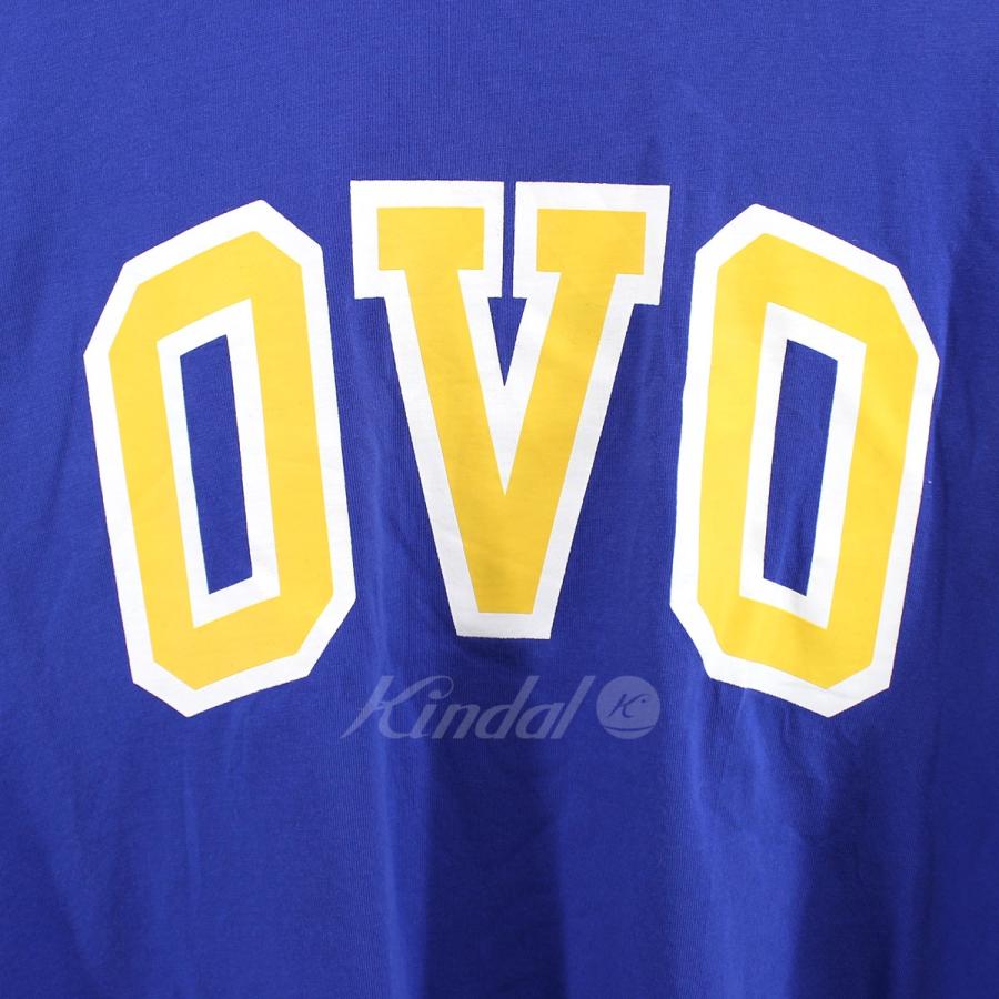 【値下げ】OCTOBERS VERY OWN OVO OVO OWL オウル ロゴ Tシャツ ブルー サイズ：L (吉祥寺店)｜kindal｜03