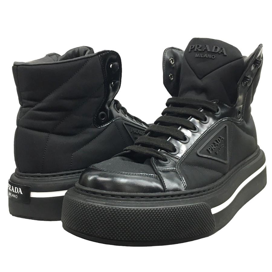 PRADA 【値下げ】PRADA 22AW マクロ Re Nylon xブラッシュドレザー 