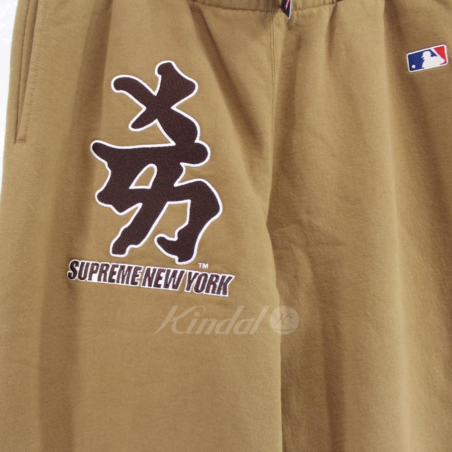 【値下げ】SUPREME 22AW New York Yankees Kanji Sweatpant ロゴ スウェットパンツ ダークカーキ(ブラウン調) サイズ：L (吉祥寺店)｜kindal｜03