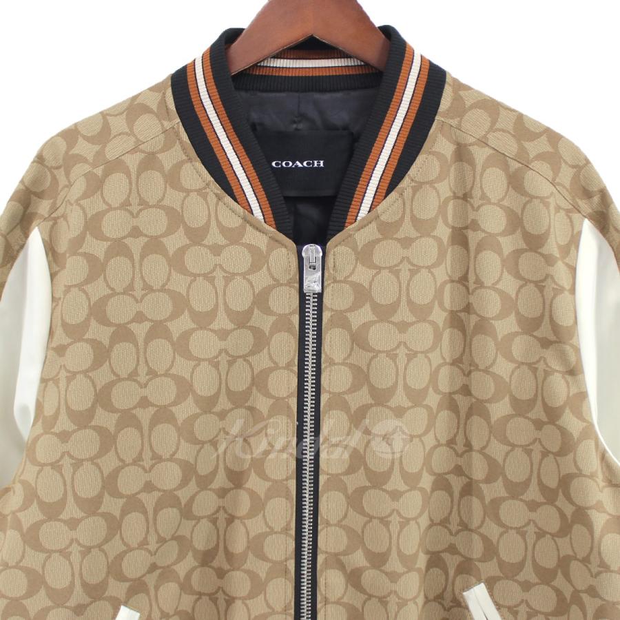 値下げ】COACH シグネチャー スーベニア ジャケット ベージュ サイズ 