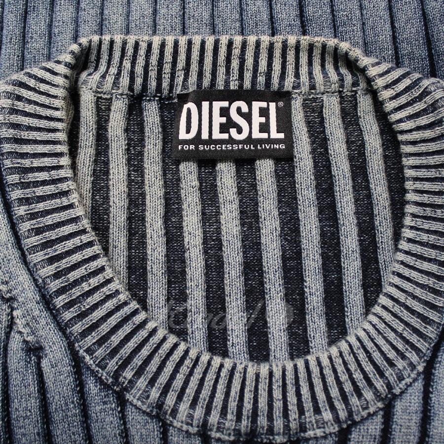 DIESEL ホワイトリブニット グレンマーティス 値下げ！！ DIESEL ホワイトリブニット グレンマーティス 値下げ！！