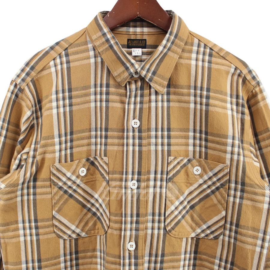 Atlast&co 半袖チェックシャツsize:15 1/2