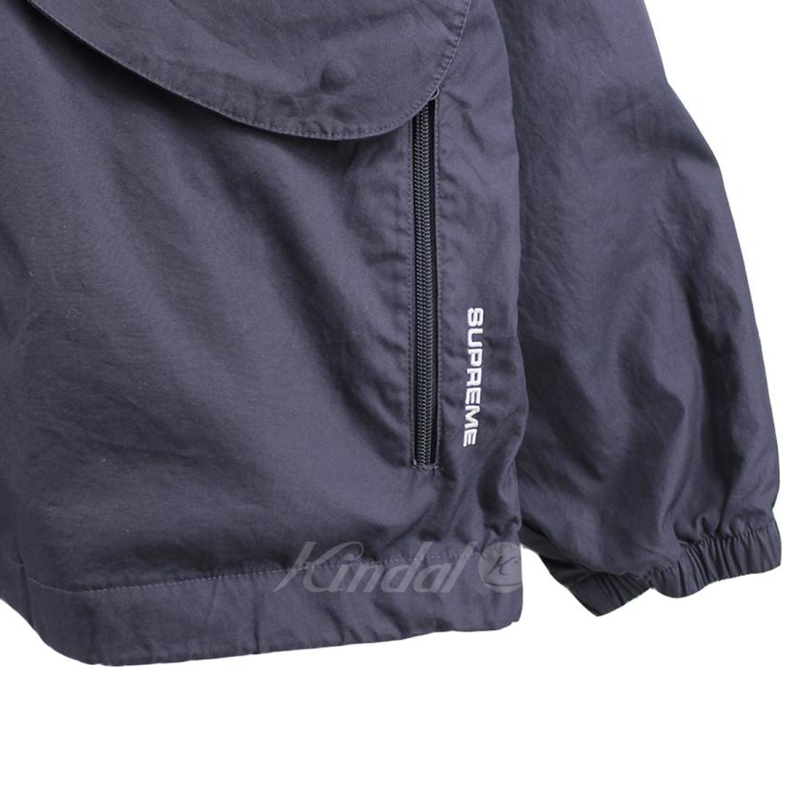 【値下げ】SUPREME 23AW High Density Cotton Field Jacket ロゴ ジャケット ネイビー サイズ：XL (吉祥寺店)｜kindal｜03