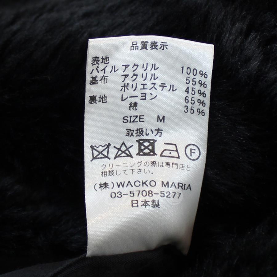 【値下げ】WACKO MARIA FUR DOUBLE BREASTED COAT ファー ダブル ブレスト コート ブラック サイズ：M (吉祥寺店)｜kindal｜06