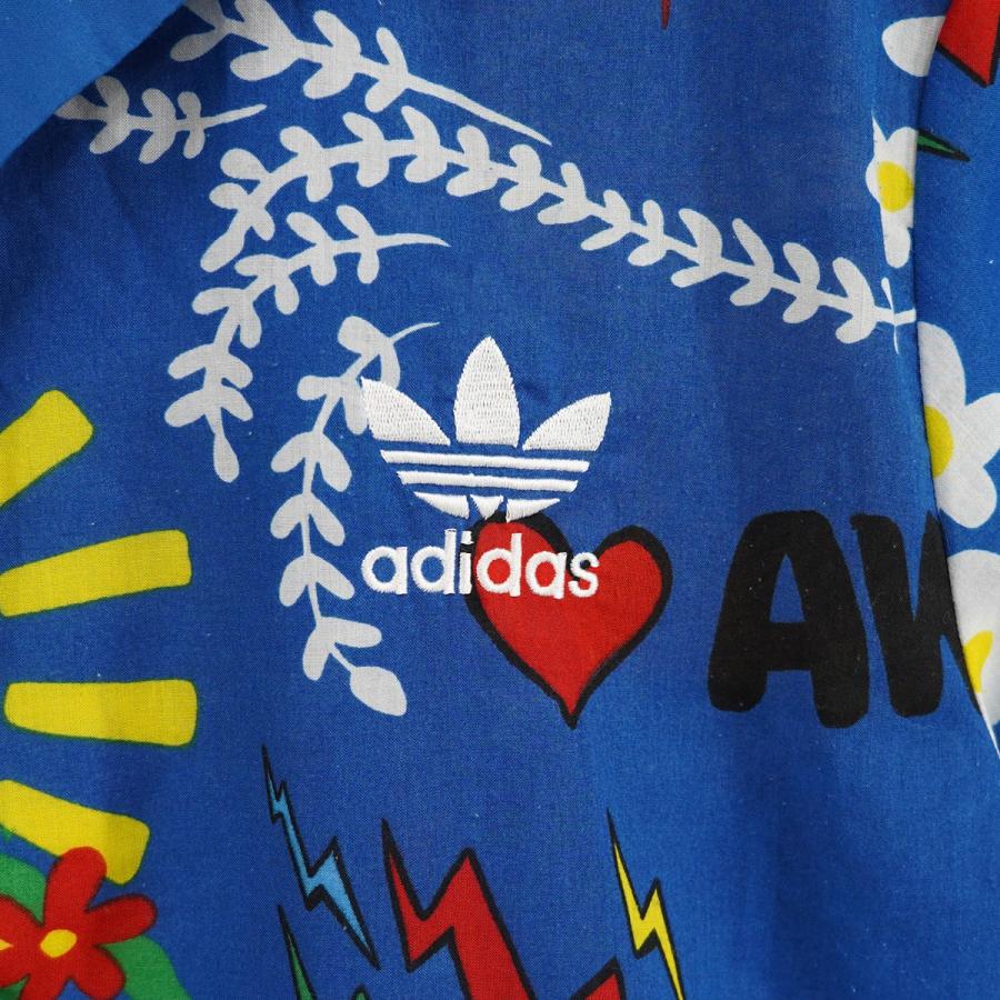 adidas Pharrell Williams PW Doodle S／S Shirt ファレル ロゴ シャツ ブルー サイズ：UK D/ US F/ JO E /CDN I (吉祥寺店)｜kindal｜03