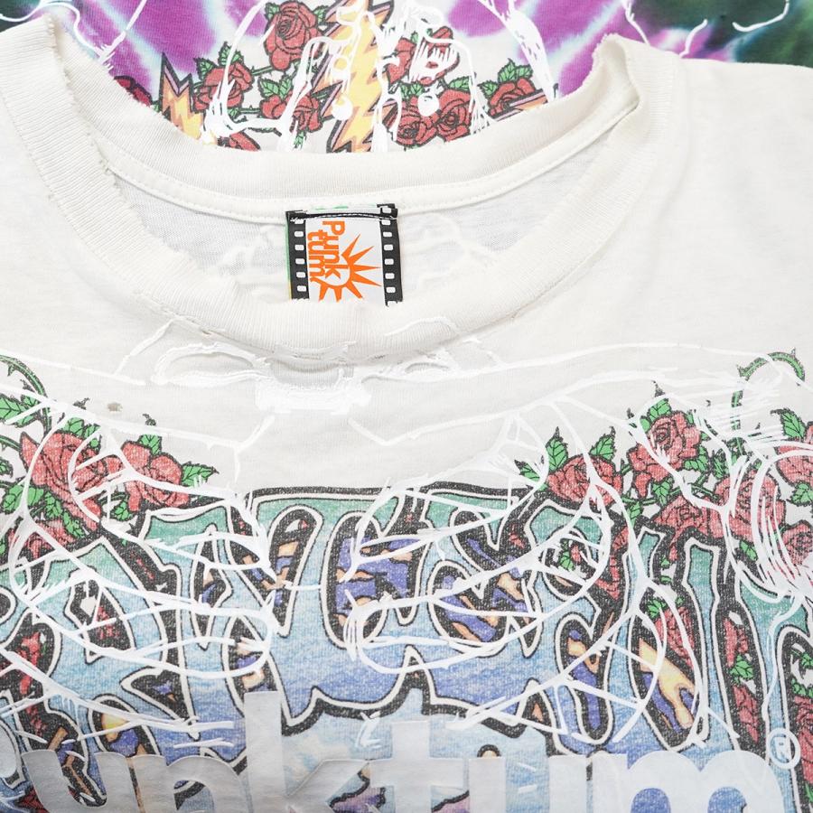 値下げ】Punktum ヴィンテージ リメイク タイダイ ダメージ加工 ロゴ T 