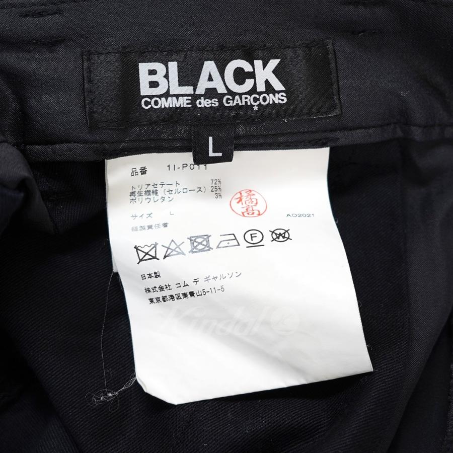 ブラック コムデギャルソン BLACK COMME des GARCONS Asymmetrical Shorts アシンメトリー ショーツ ハーフパ｜kindal｜05