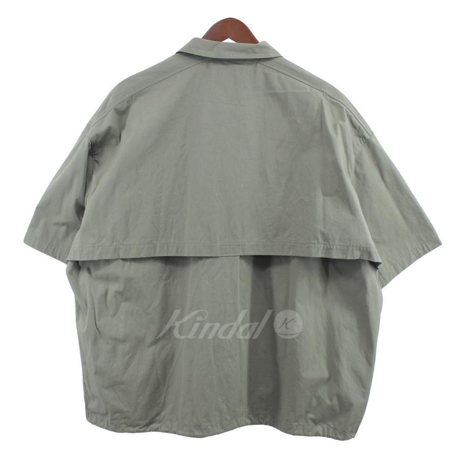ディガウェル DIGAWEL 22SS Coach S／S Shirt jacket コーチ 半袖 シャツジャケット ＳＡＧＥ セージ サイズ：1 (｜kindal｜02