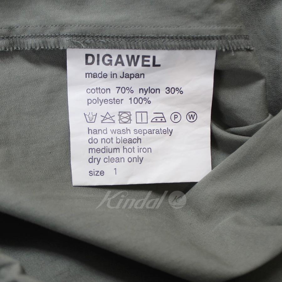 ディガウェル DIGAWEL 22SS Coach S／S Shirt jacket コーチ 半袖 シャツジャケット ＳＡＧＥ セージ サイズ：1 (｜kindal｜05