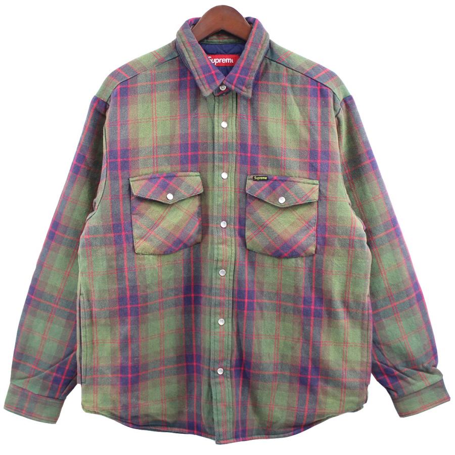 シュプリーム SUPREME 24SS Quilted Flannel Snap Shirt キルテッド 