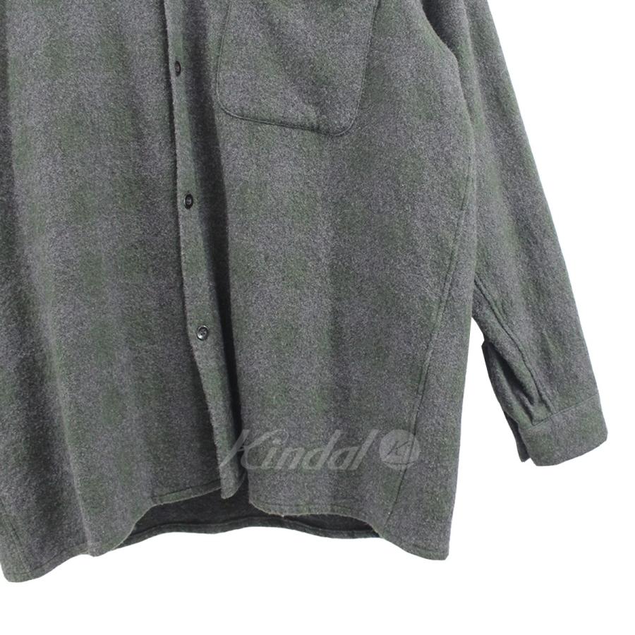 COMOLI 【値下げ】COMOLI 20AW ウールチェック オープンカラーシャツ 