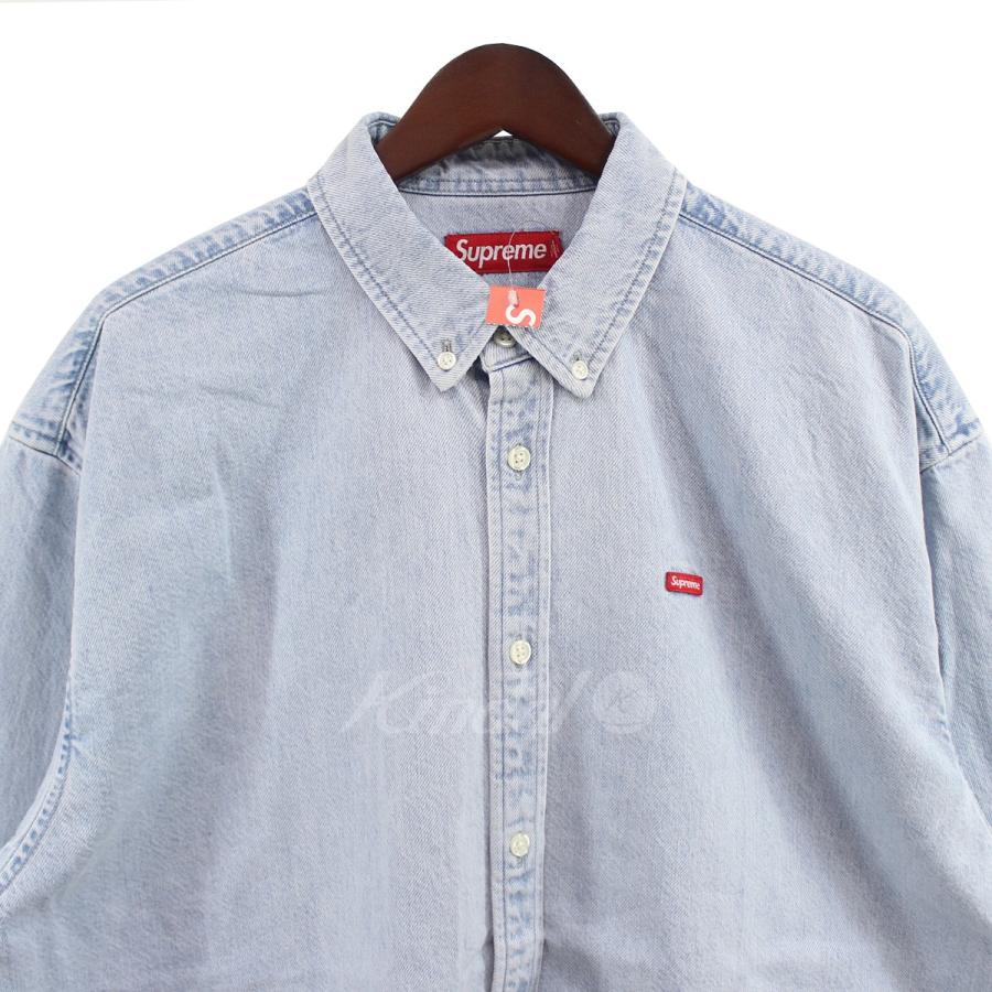 シュプリーム SUPREME 24SS Small Box Shirt Washed Blue スモール 