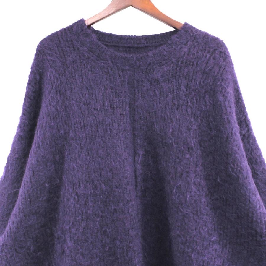 値下げ】stein 20AW KID MOHAIR LS／Purple キッド モヘア オーバー 