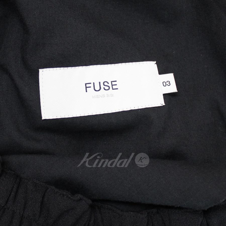 フューズ メンズビギ FUSE MENS BIGI ジョーゼットストレッチパンツ イージーパンツ ブラック サイズ：03｜kindal｜05